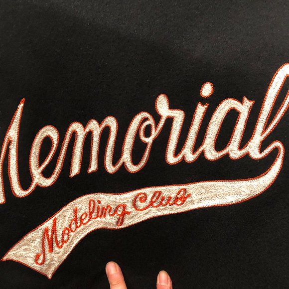 Hewitt vintage men varsity black leather and fabric jacket, XL - Picture 6 of 14